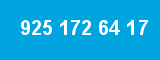 925 172 64 17 925 172 64 17
